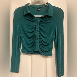 SHEIN green long sleeve top